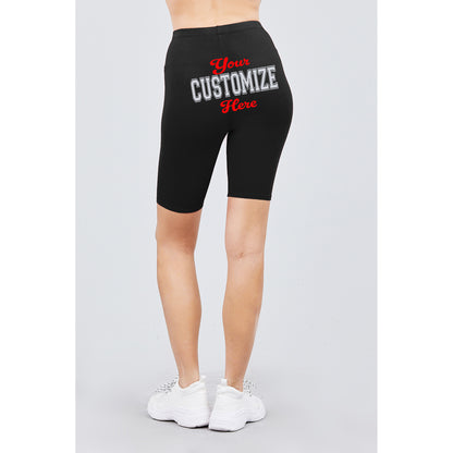 Cotton Jersey Biker Short Leggings