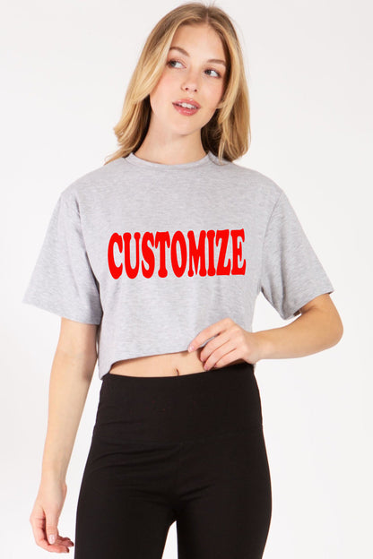 Customize Crop T-Shirt