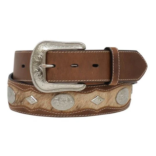 3D Mens belt 11/2" Real leather country western style