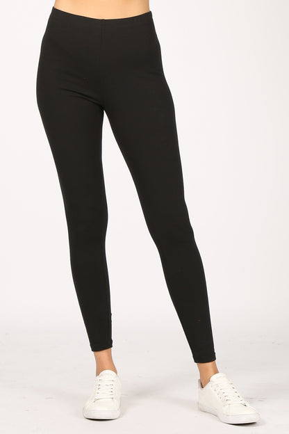 Solid Basic High-Waisted Leggings (PLUS SIZE) Soft and stretchy yoga leggings