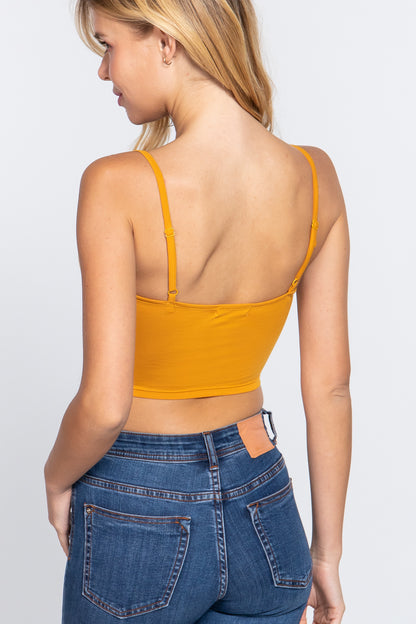 2 PLY CAMI CROP TOP